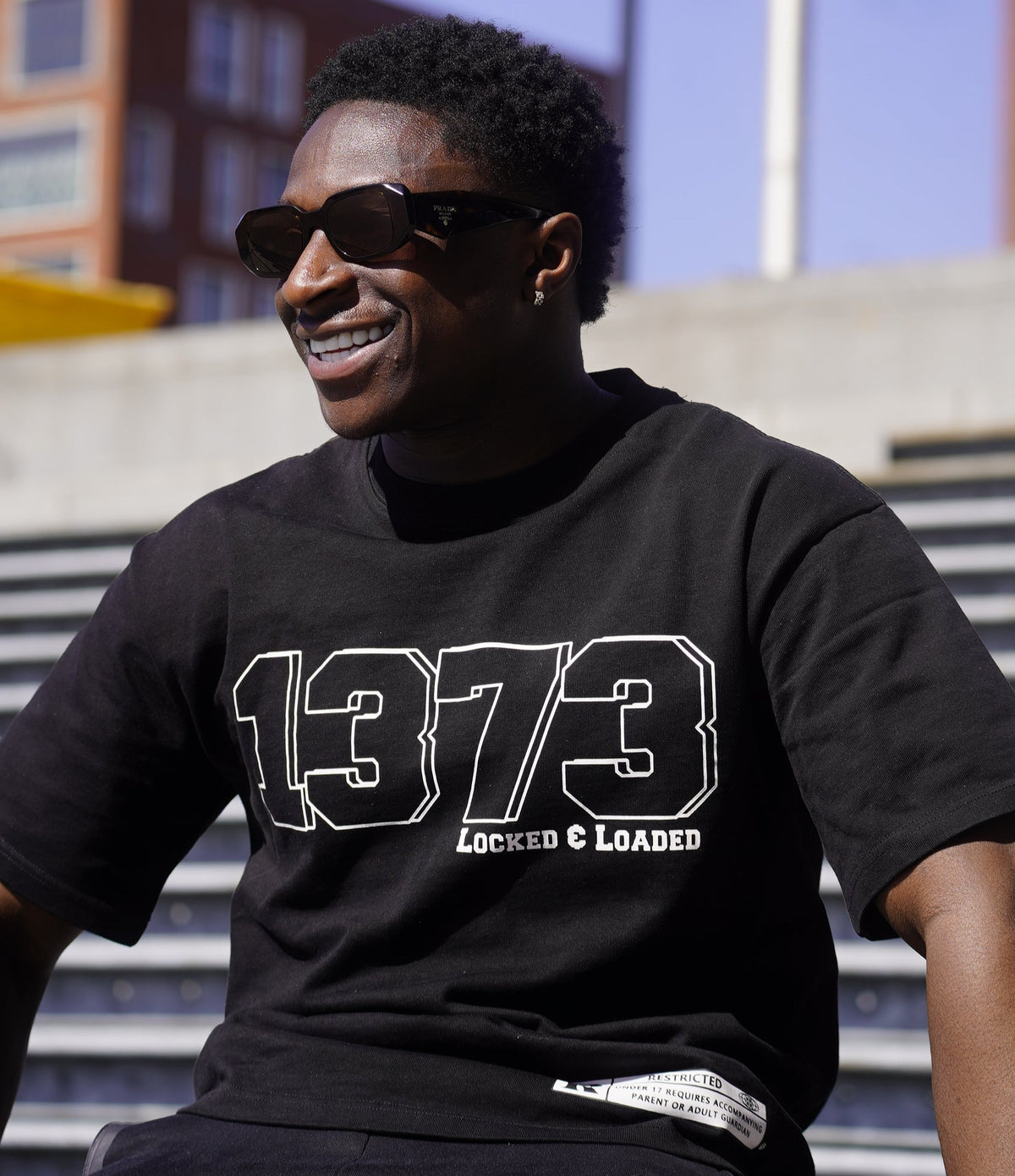 Unisex Oversized black T-Shirt 1373
