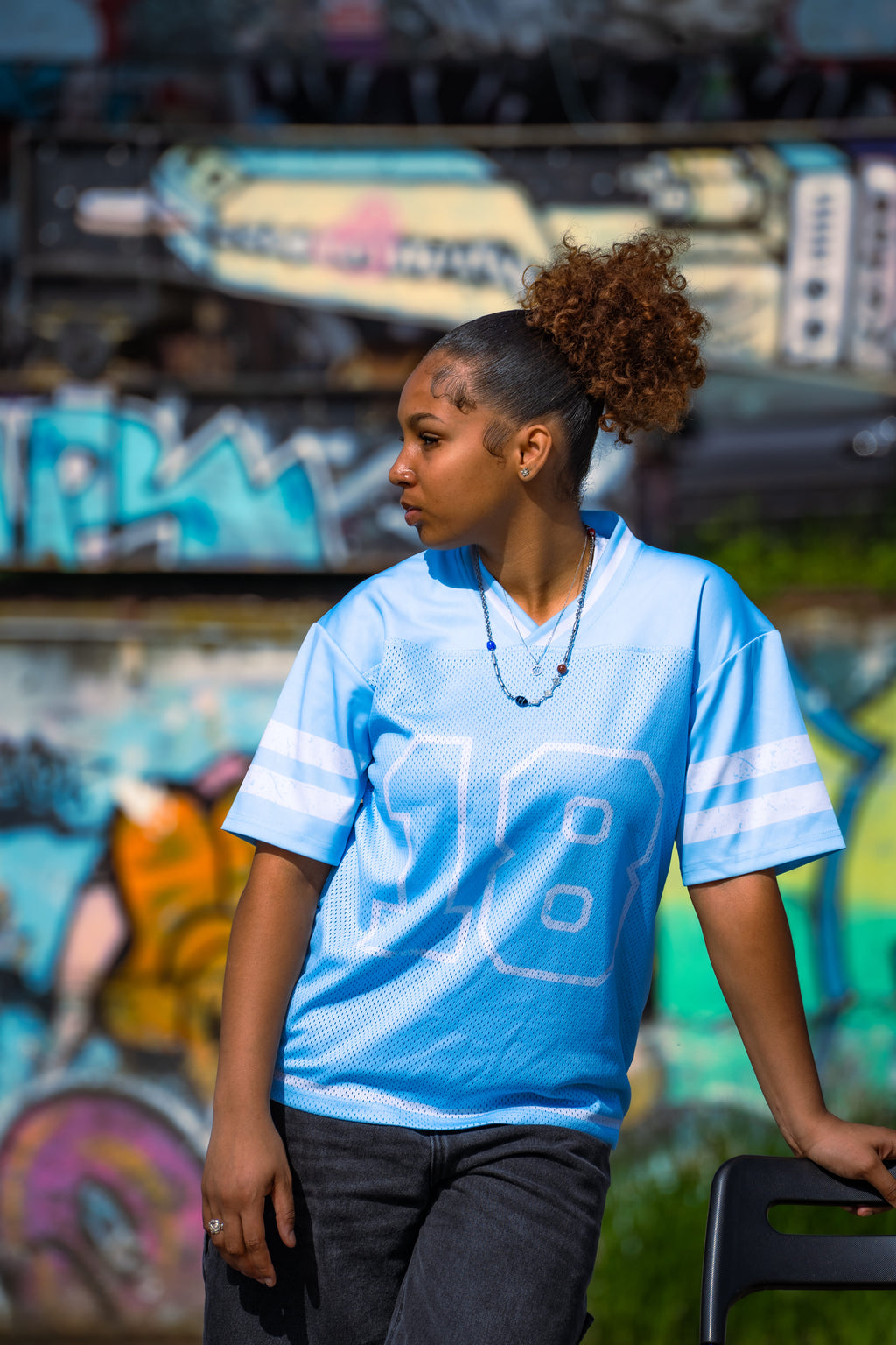 Oversized Baby Blue Jersey