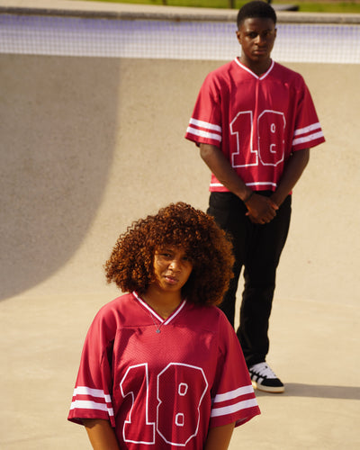 Oversized Wine Red Jersey