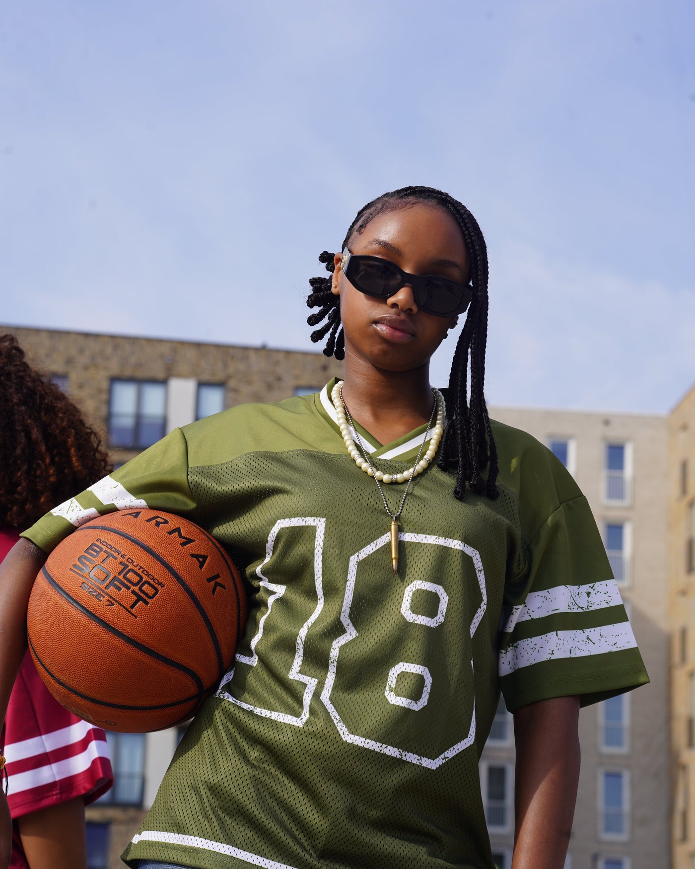 Oversized Olive Green Jersey