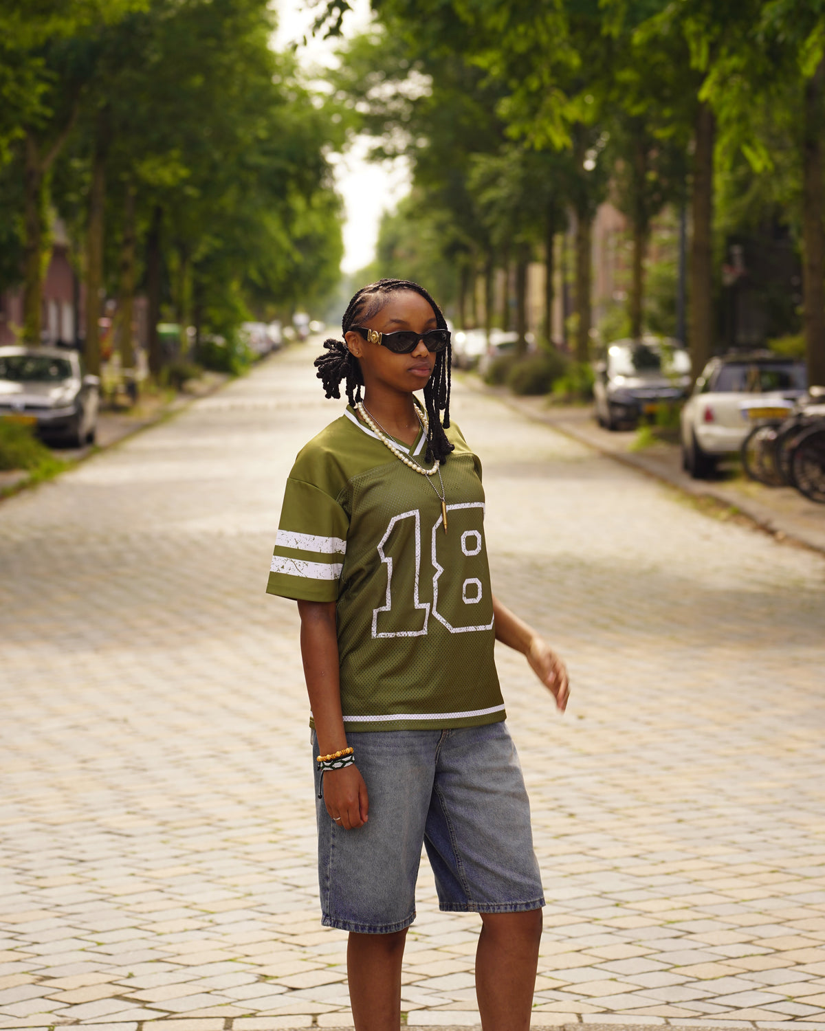 Oversized Olive Green Jersey