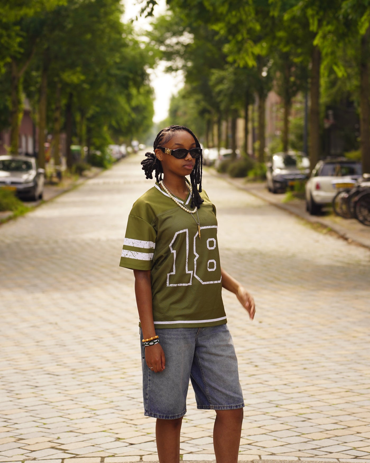 Oversized Olive Green Jersey