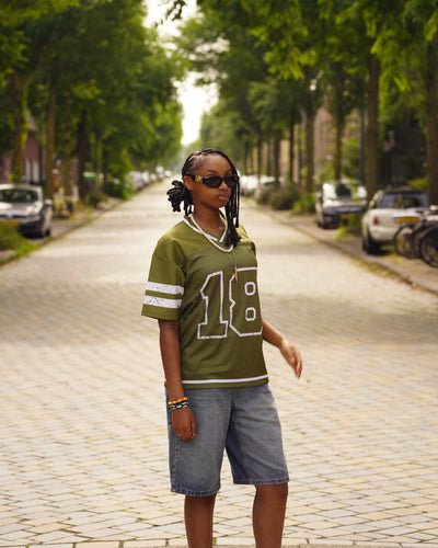 Oversized Olive Green Jersey