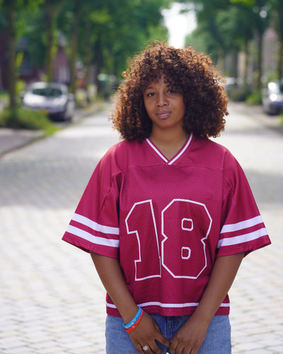 Oversized Wine Red Jersey